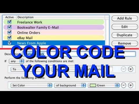 outlook for mac color code emails